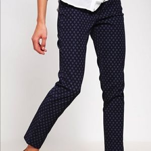 Banana Republic Sloan Diamond Print Ankle Pant
